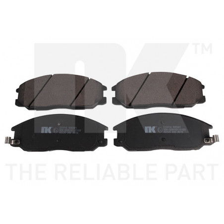 Jeu de quatre plaquettes de frein à disque NK