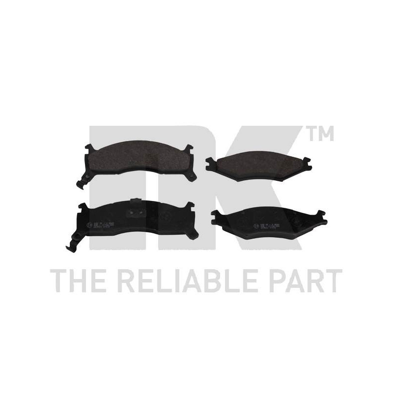 Jeu de quatre plaquettes de frein à disque NK