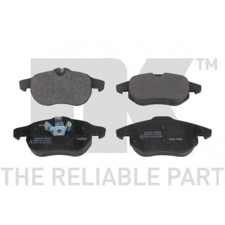 Jeu de quatre plaquettes de frein à disque NK