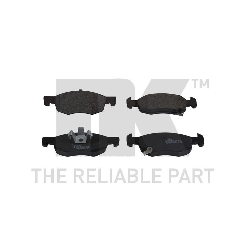 Jeu de quatre plaquettes de frein à disque NK