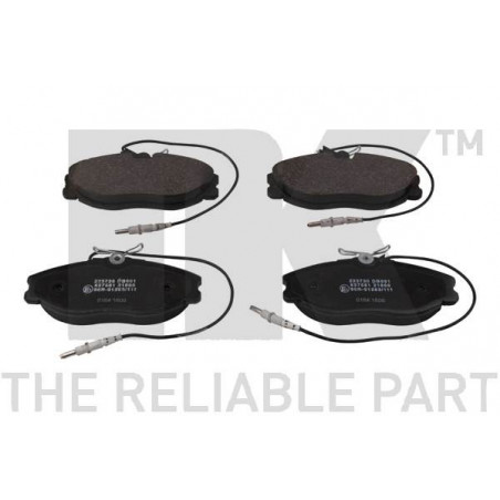 Jeu de quatre plaquettes de frein à disque NK