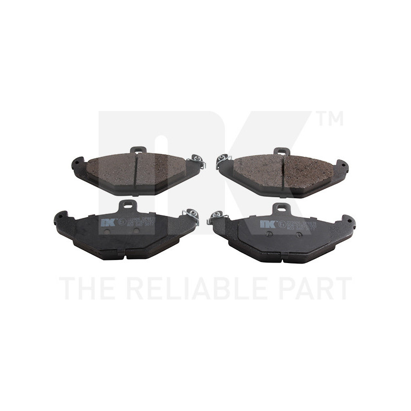 Jeu de quatre plaquettes de frein à disque NK