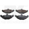 Jeu de quatre plaquettes de frein à disque NK