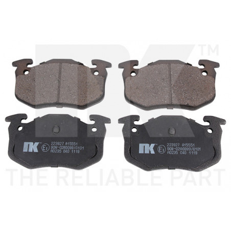 Jeu de quatre plaquettes de...