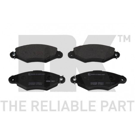 Jeu de quatre plaquettes de frein à disque NK