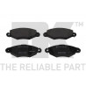 Jeu de quatre plaquettes de frein à disque NK