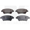 Jeu de quatre plaquettes de frein à disque NK