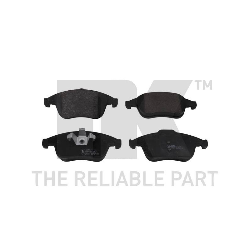 Jeu de quatre plaquettes de frein à disque NK