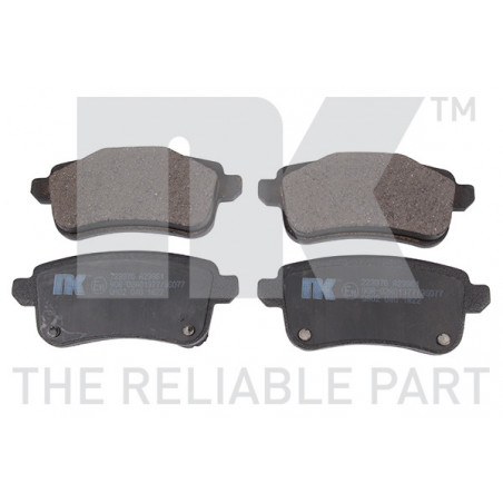 Jeu de quatre plaquettes de frein à disque NK