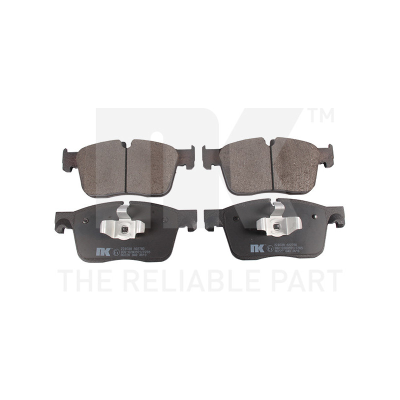 Jeu de quatre plaquettes de frein à disque NK