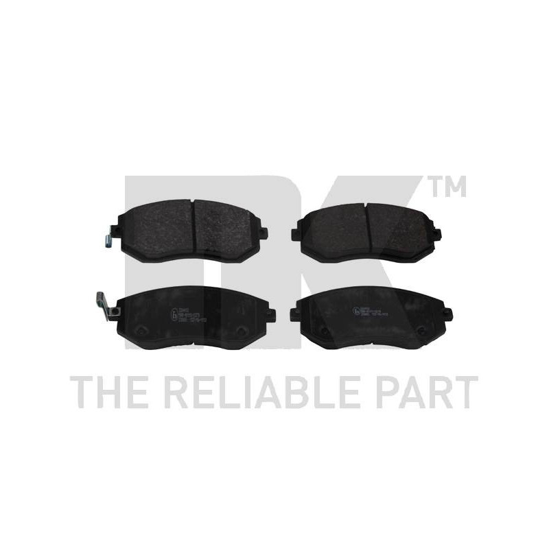 Jeu de quatre plaquettes de frein à disque NK