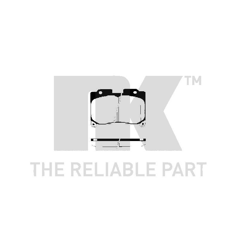 Jeu de quatre plaquettes de frein à disque NK