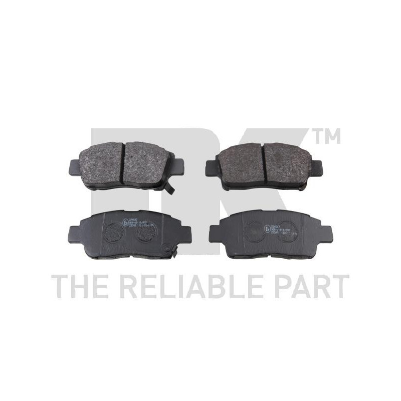 Jeu de quatre plaquettes de frein à disque NK