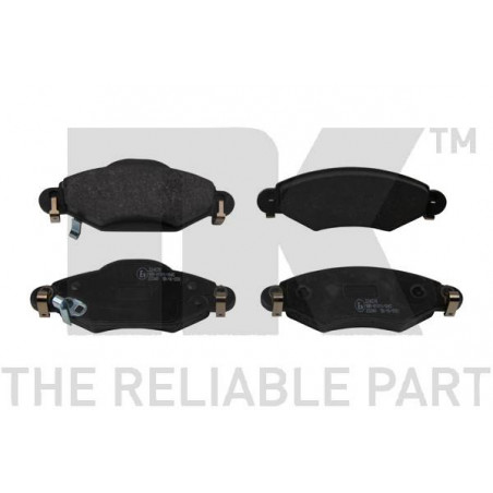 Jeu de quatre plaquettes de frein à disque NK