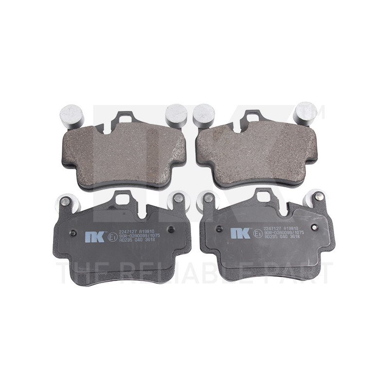 Jeu de quatre plaquettes de frein à disque NK