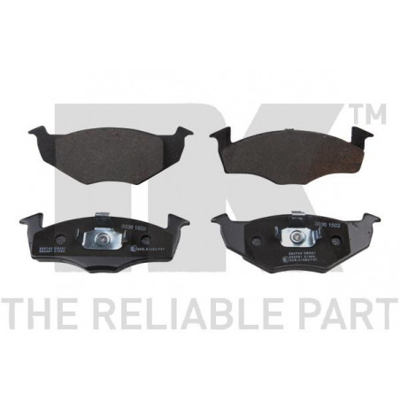 Jeu de quatre plaquettes de frein à disque NK