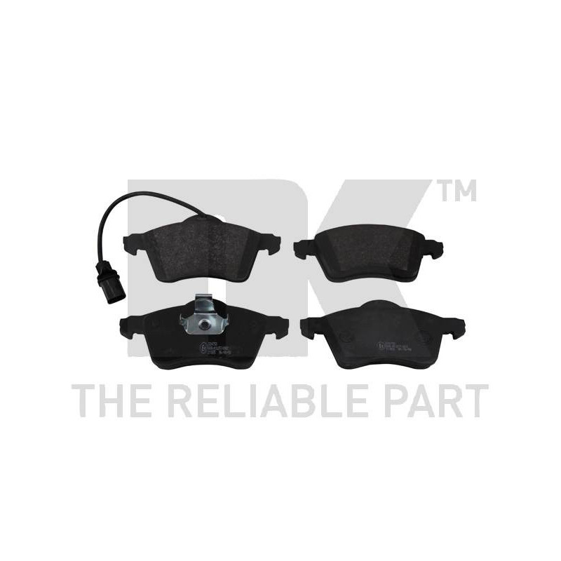 Jeu de quatre plaquettes de frein à disque NK