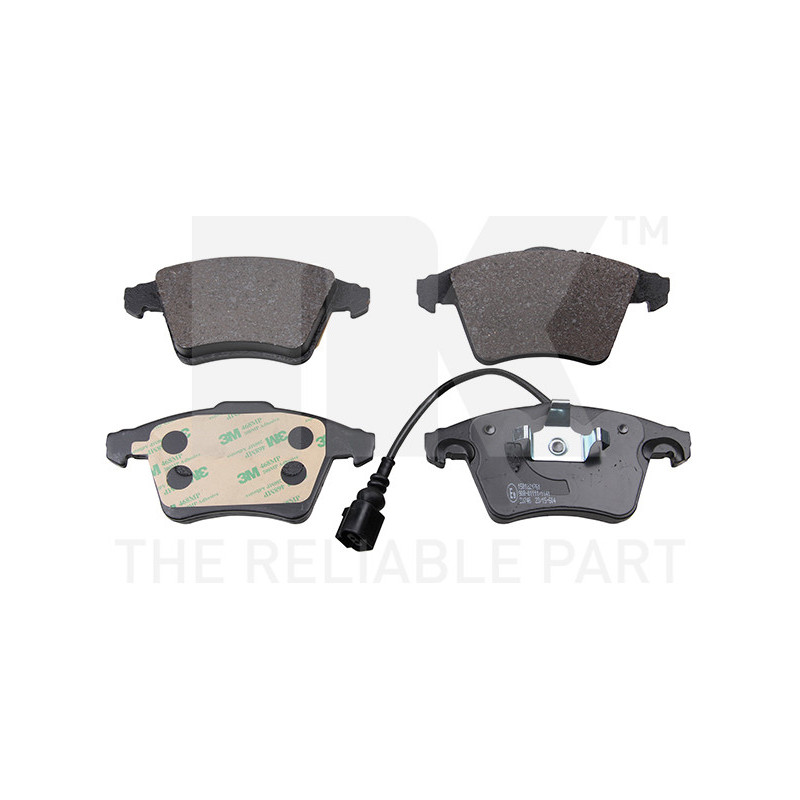 Jeu de quatre plaquettes de frein à disque NK