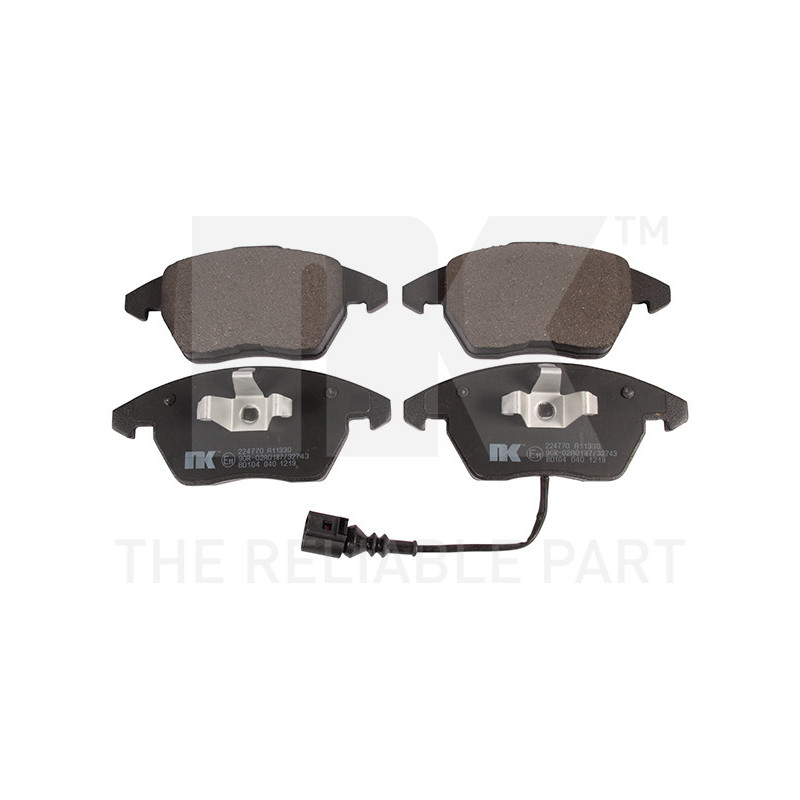 Jeu de quatre plaquettes de frein à disque NK