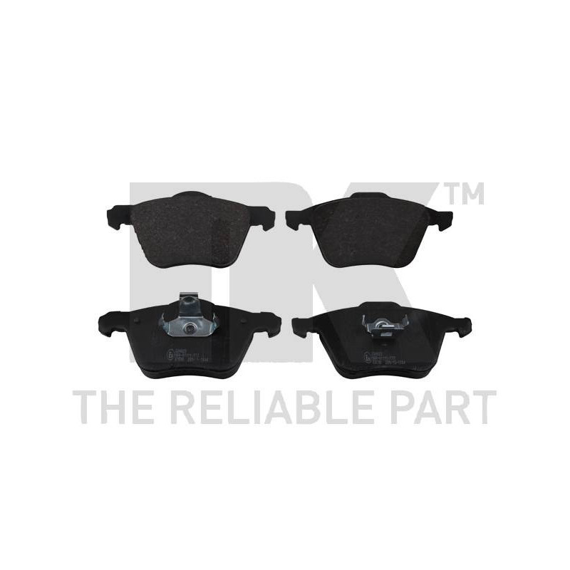 Jeu de quatre plaquettes de frein à disque NK