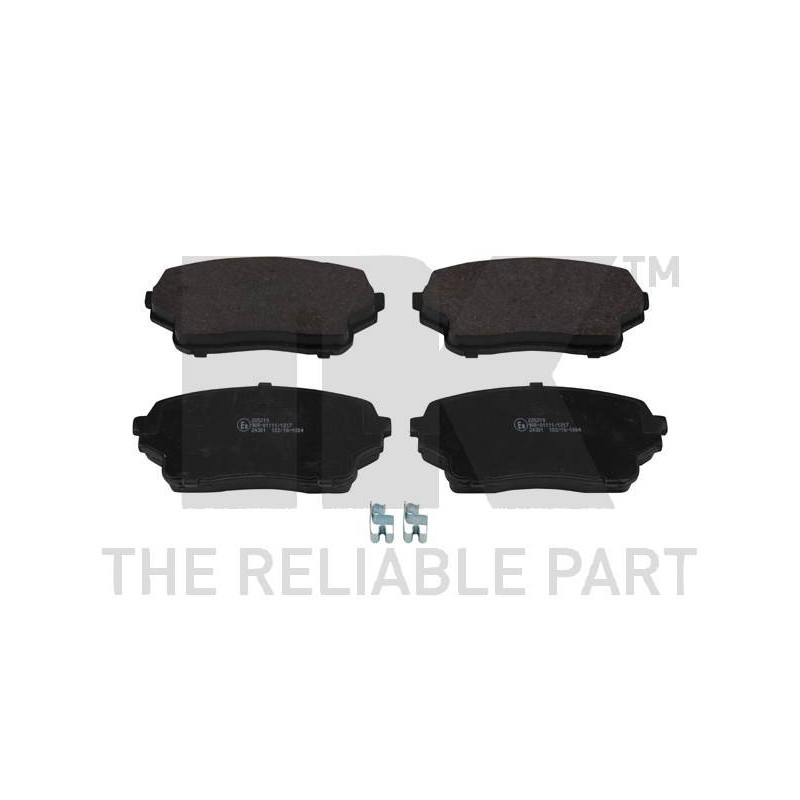 Jeu de quatre plaquettes de frein à disque NK