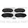 Jeu de quatre plaquettes de frein à disque NK
