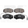 Jeu de quatre plaquettes de frein à disque NK