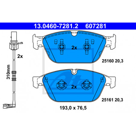 Jeu de quatre plaquettes de...