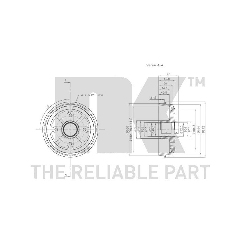 Tambour de frein NK