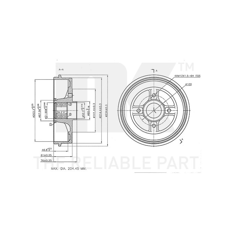 Tambour de frein NK