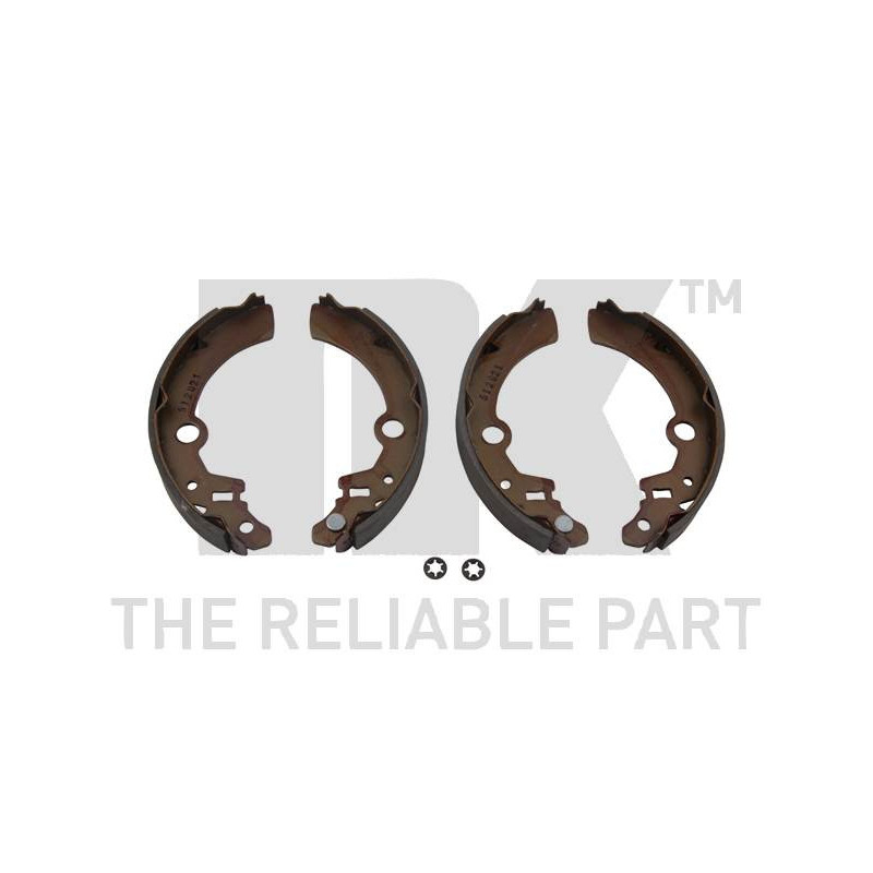 Jeu de mâchoires de frein NK