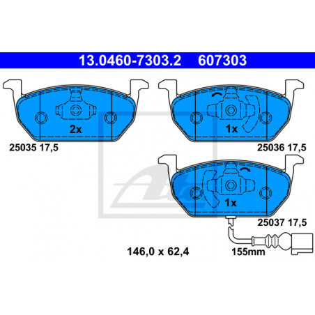 Jeu de quatre plaquettes de...