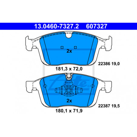 Jeu de quatre plaquettes de...