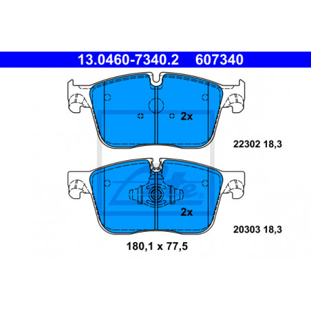 Jeu de quatre plaquettes de...