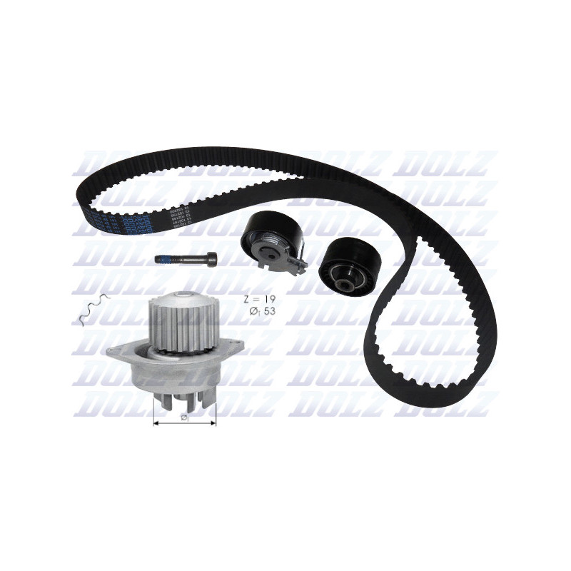 Kit de distribution + pompe à eau DOLZ