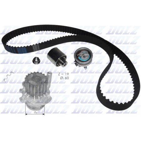 Kit de distribution + pompe à eau DOLZ