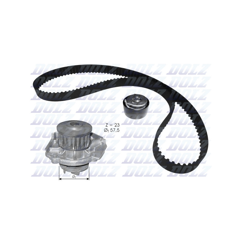 Kit de distribution + pompe à eau DOLZ