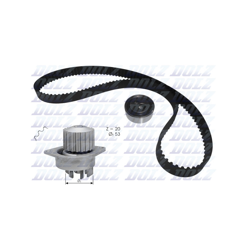 Kit de distribution + pompe à eau DOLZ