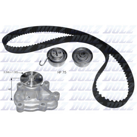 Kit de distribution + pompe à eau DOLZ