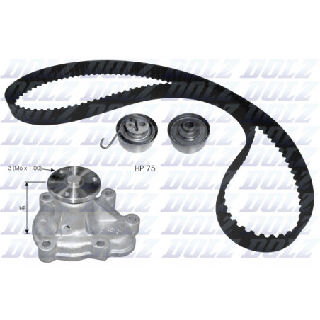 Kit de distribution + pompe à eau DOLZ