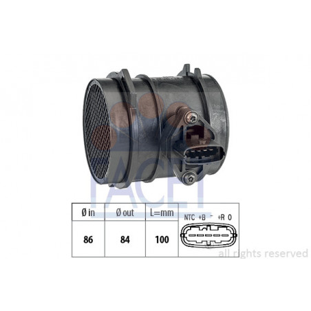 Débitmètre de masse d'air...