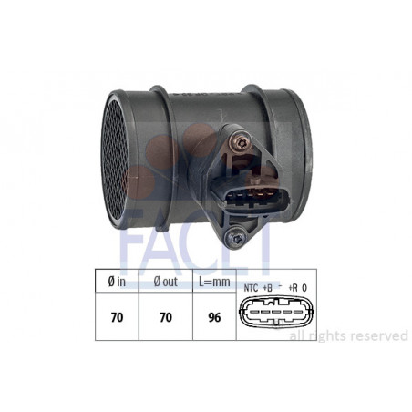 Débitmètre de masse d'air...