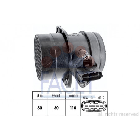 Débitmètre de masse d'air...