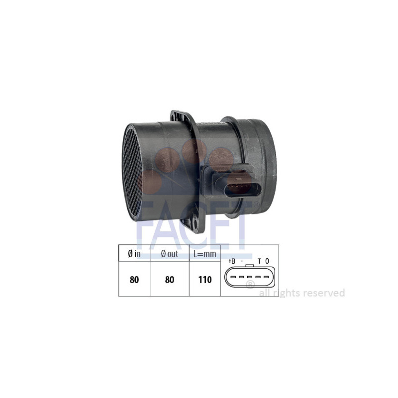 Débitmètre de masse d'air FACET