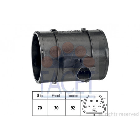 Débitmètre de masse d'air...