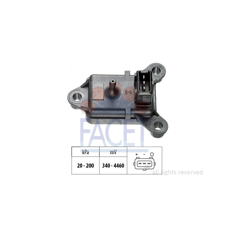 Capteur de pression barométrique (adaptation à l'altitude) FACET