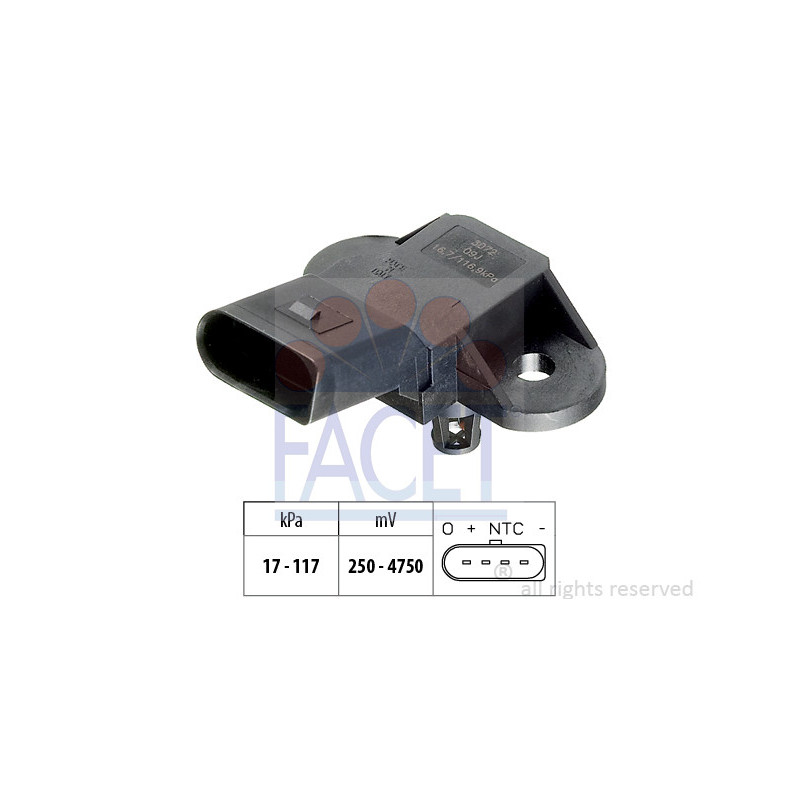Capteur de pression barométrique (adaptation à l'altitude) FACET