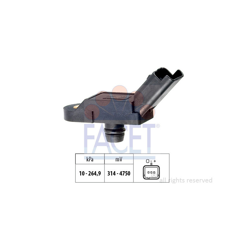 Capteur de pression barométrique (adaptation à l'altitude) FACET