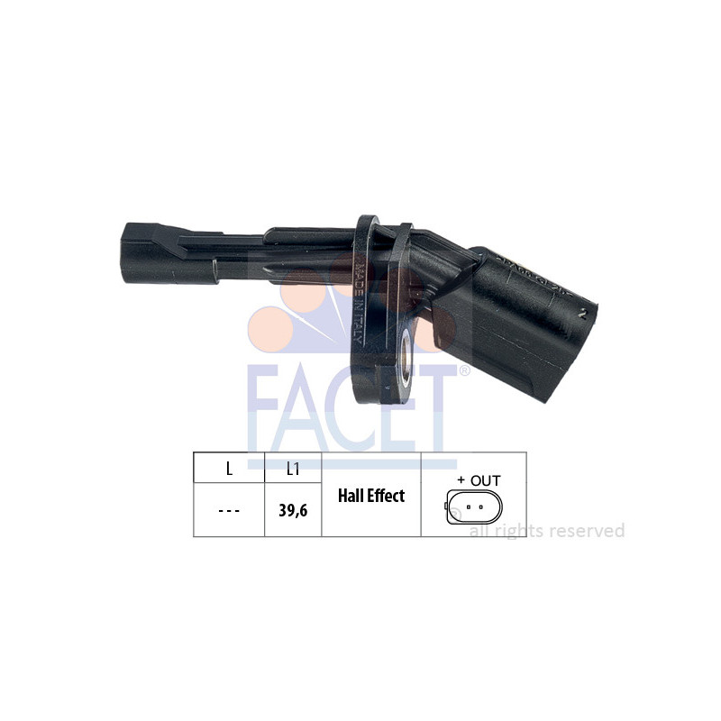 Capteur ABS FACET