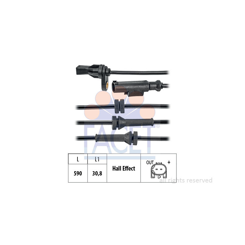 Capteur ABS FACET